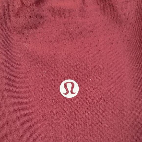 Lululemon 4 Zoned In Tight 27" Cassis Maroon Burgundy Red Reflective Compression - Picture 11 of 12